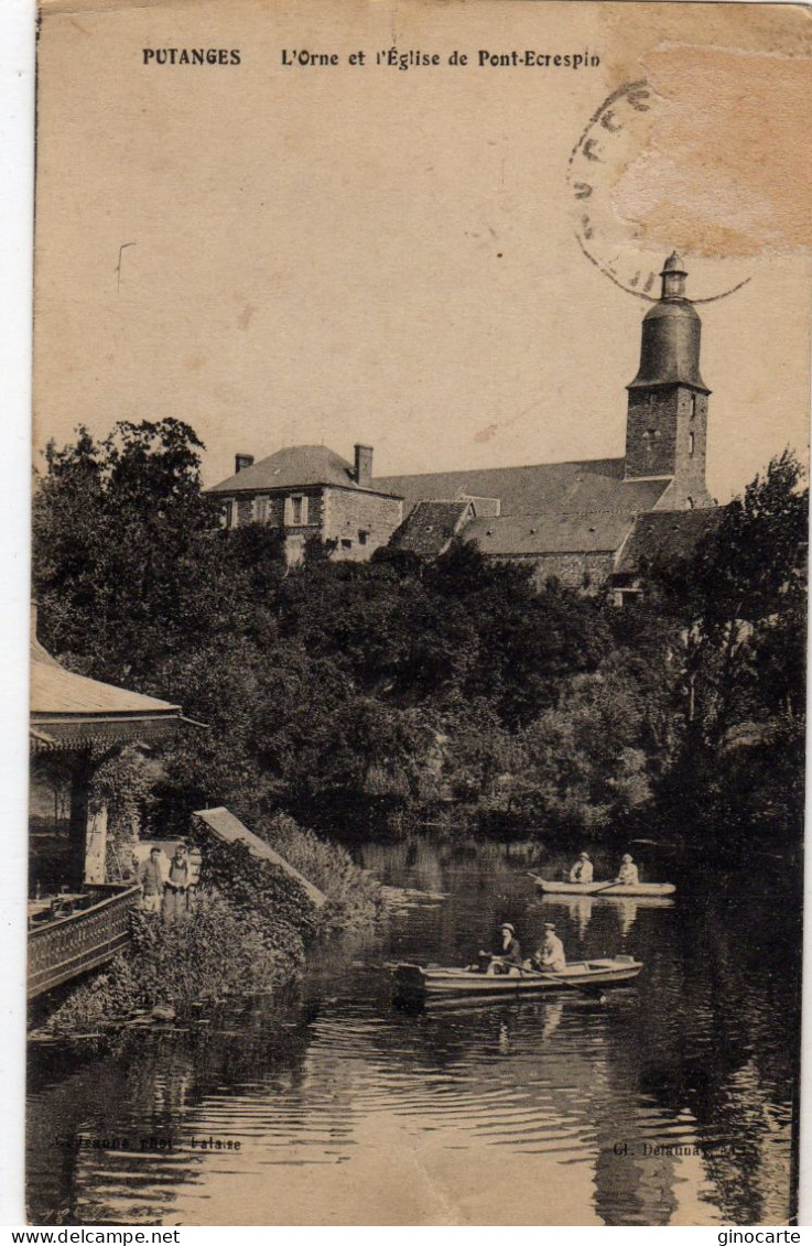 Putanges L'orne Et L'eglise De Pont Ecrespin - Putanges