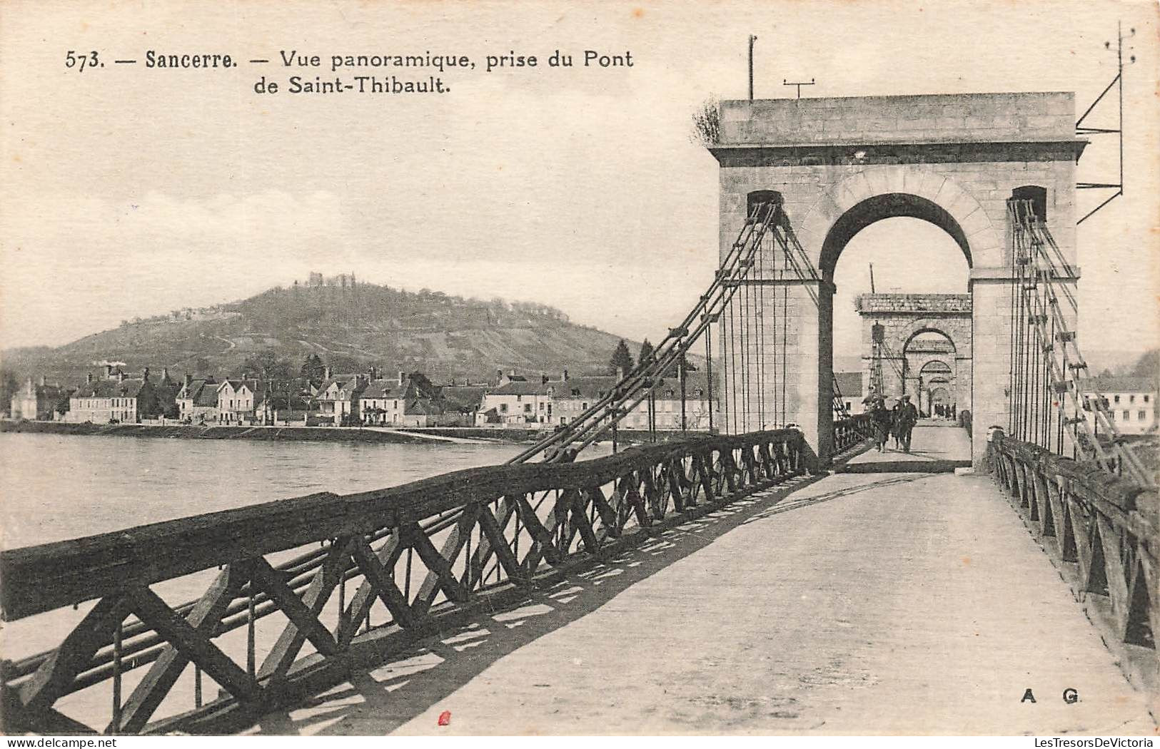 FRANCE - Sancerre - Vue Panoramique - Prise Du Pont  De Saint-Thibault - Carte Postale Ancienne - Sancerre