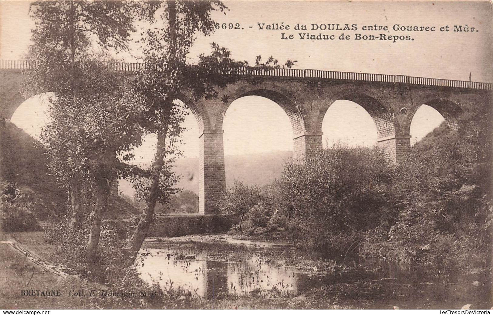 FRANCE - Vallée Du Doulas Entre Gouarec Et Mûr - Le Viaduc De Bon Repos - Carte Postale Ancienne - Gouarec