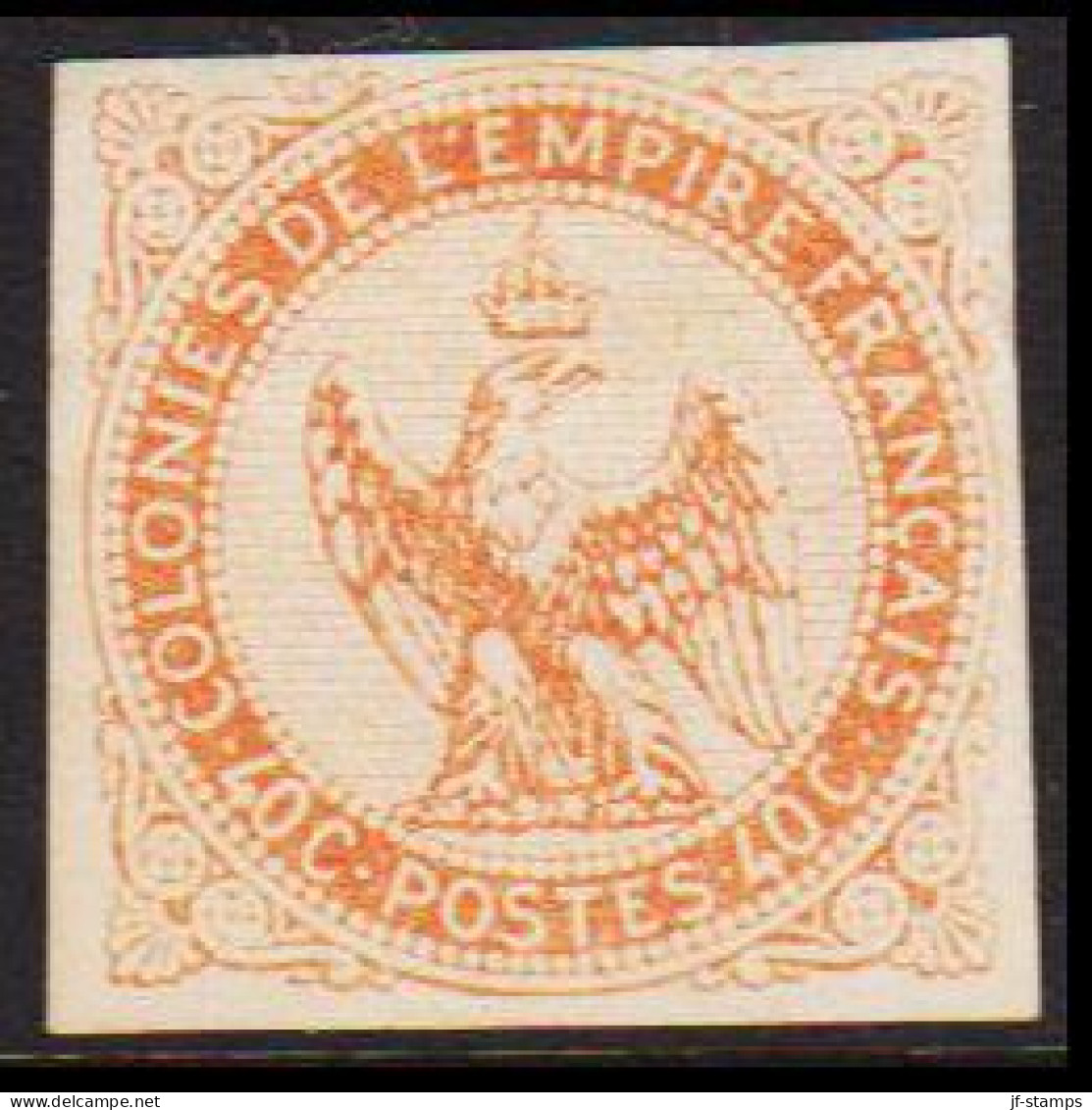 1859-1865. COLONIES DE L'EMPIRE FRANCAIS. 40 C POSTES. Eagle. No Gum. - JF537323 - Otros & Sin Clasificación