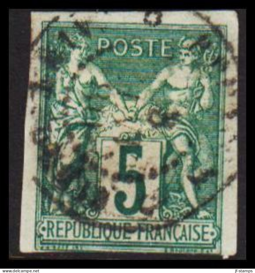 1877-1877. COLONIES FRANCAIS. 5 C REPUBLIQUE FRANCAISE. Pax & Mercur.  - JF537337 - Sonstige & Ohne Zuordnung