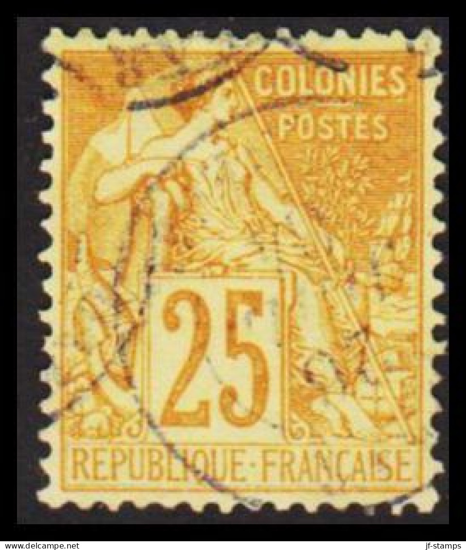 1881-1886. COLONIES FRANCAIS. 25 C COLONIES POSTES.  - JF537340 - Altri & Non Classificati