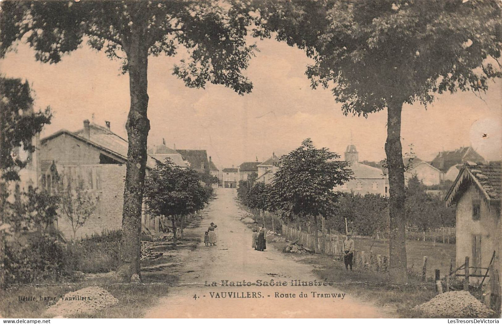 FRANCE - Vauvillers - Route Du Tramway - Carte Postale Ancienne - Vauvillers