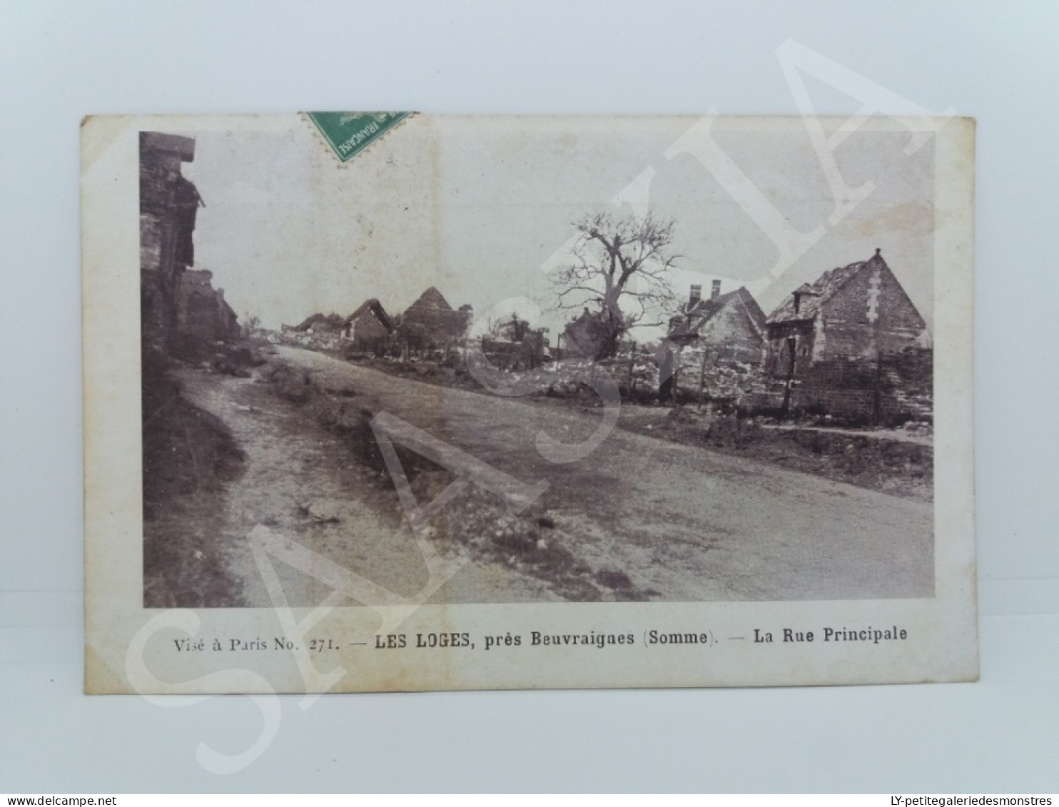 #CPA.421 - Les Loges Près Beuvraignes Somme - La Rue Principale - Visé à Paris No 271 - Beuvraignes