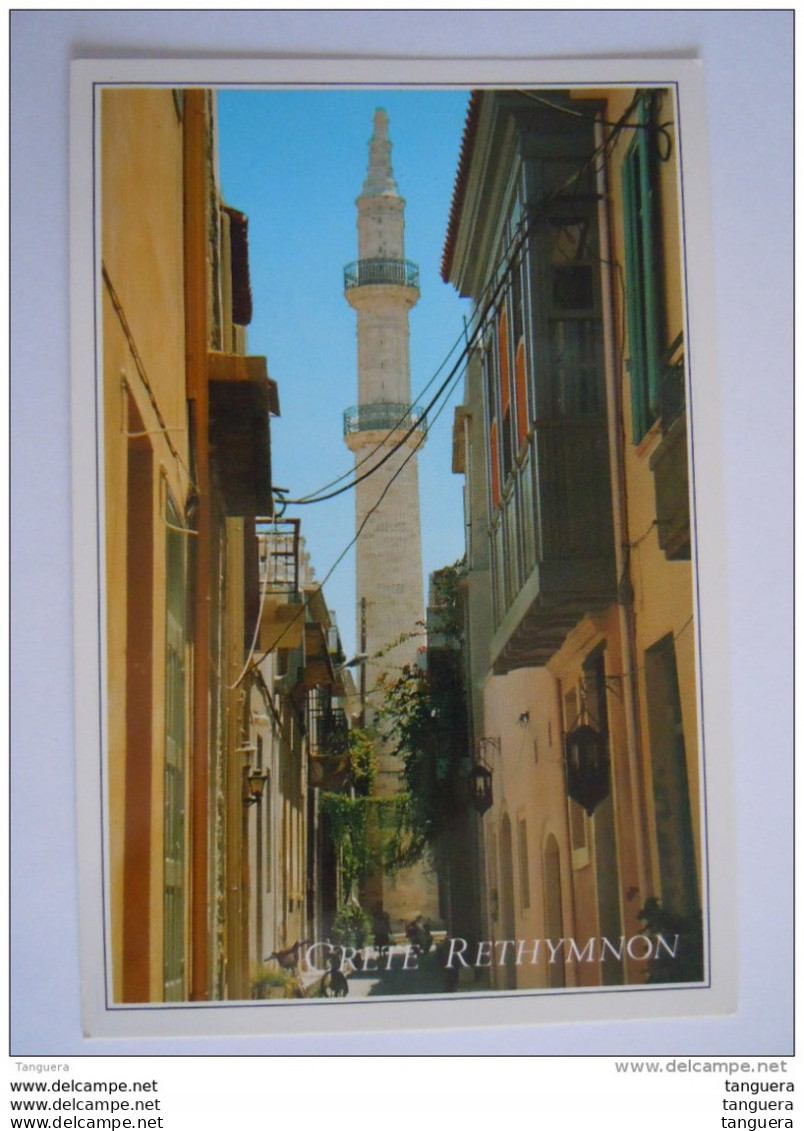 Cpm Greece Grece Crete Kriti Rethymno Rethymnon Minaret - Islam