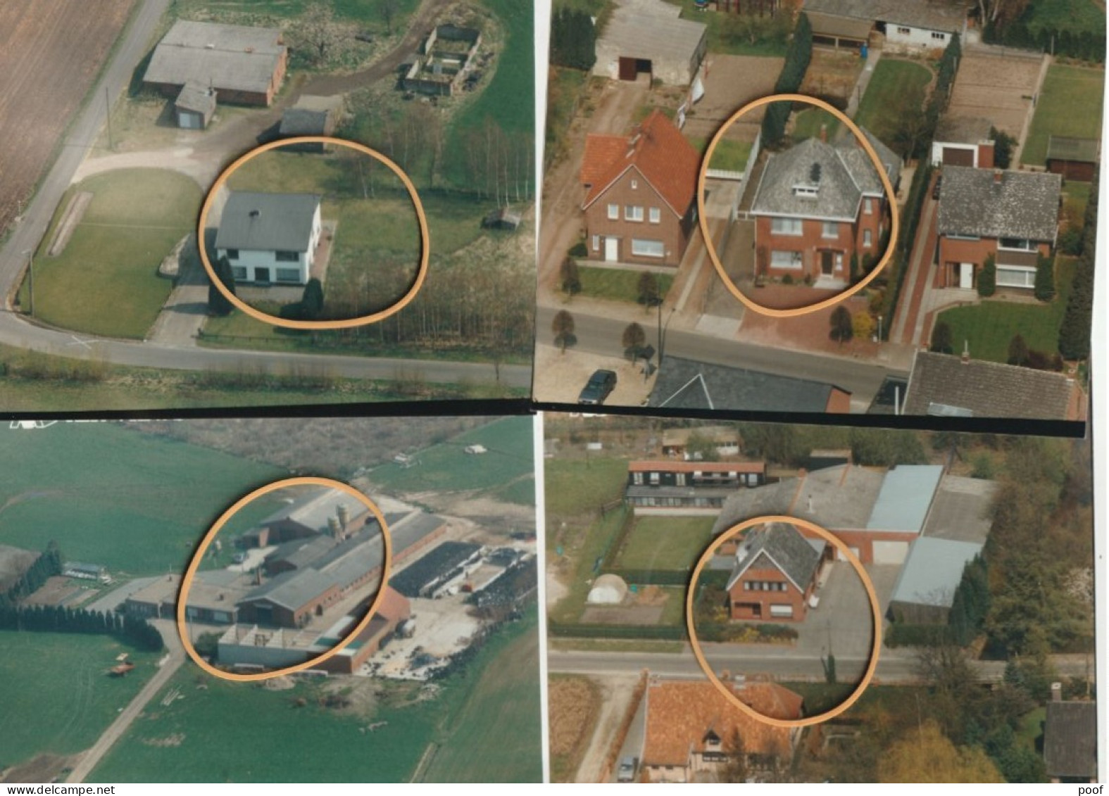 Sint-Huibrechts-Lille / Neerpelt / Pelt : Fierkensheikant , Lindestr., Berghei , Bosuilstr. ---  4 Luchtfoto's - Hamont-Achel