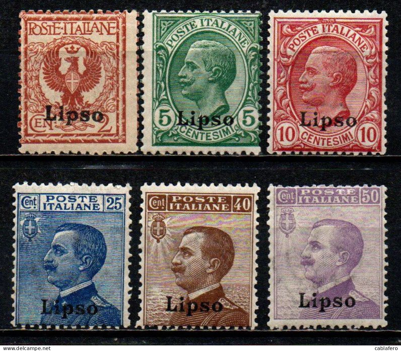 COLONIE ITALIANE - LIPSO - 1912 - EFFIGIE DEL RE VITTORIO EMANUELE III - MNH - Ägäis (Lipso)