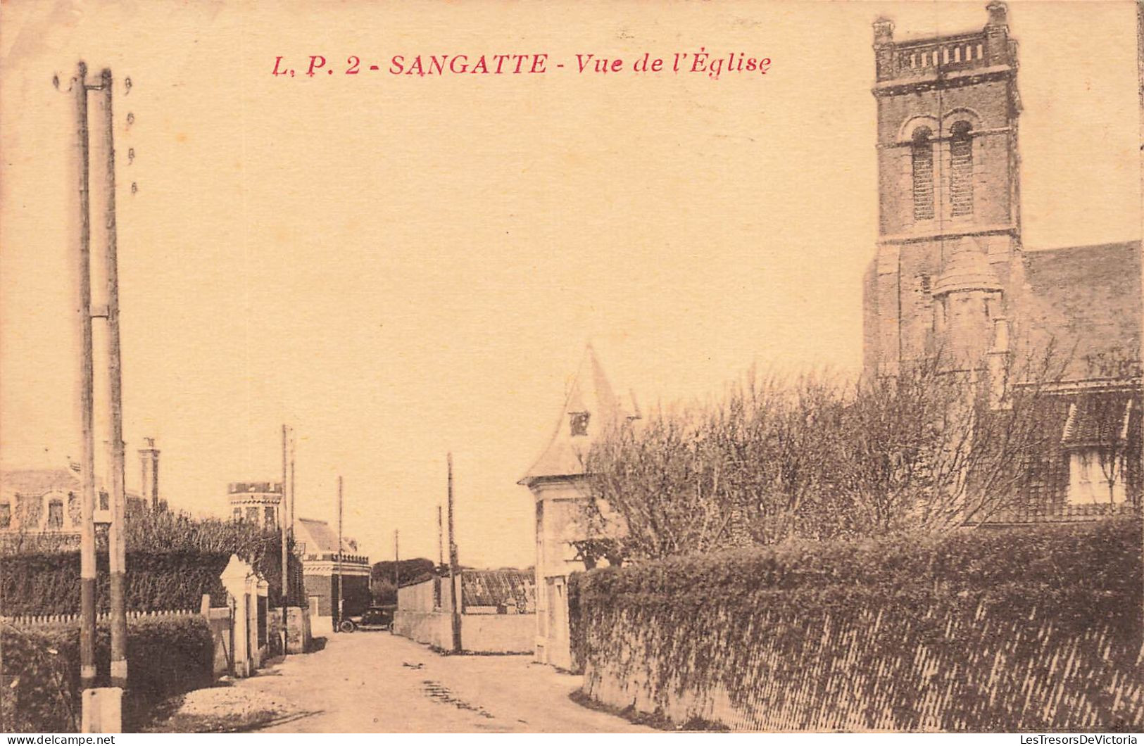 FRANCE - Sangatte - Vue De L'église - Carte Postale Ancienne - Sangatte