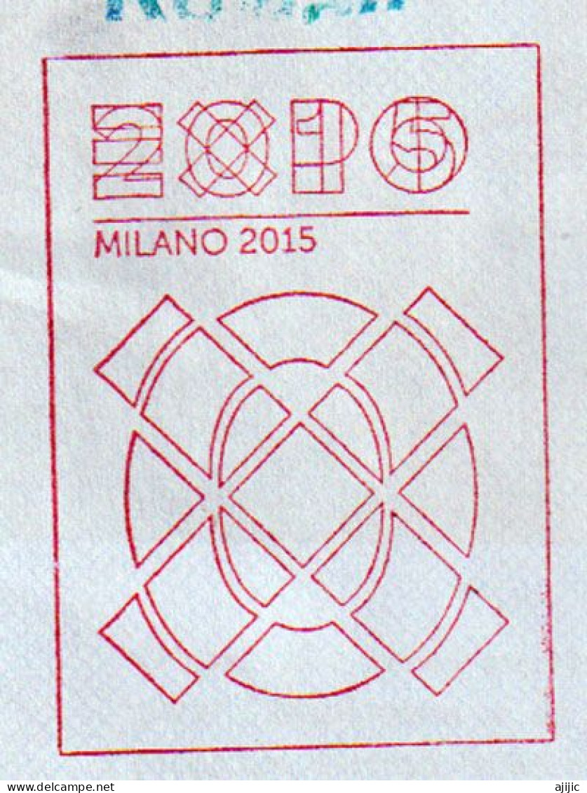 Émirat Du KOWEÏT. EXPO UNIVERSELLE MILANO 2015. Lettre Du Pavillon Du KUWAIT à MILAN. Timbres Du Koweit - 2015 – Milaan (Italië)