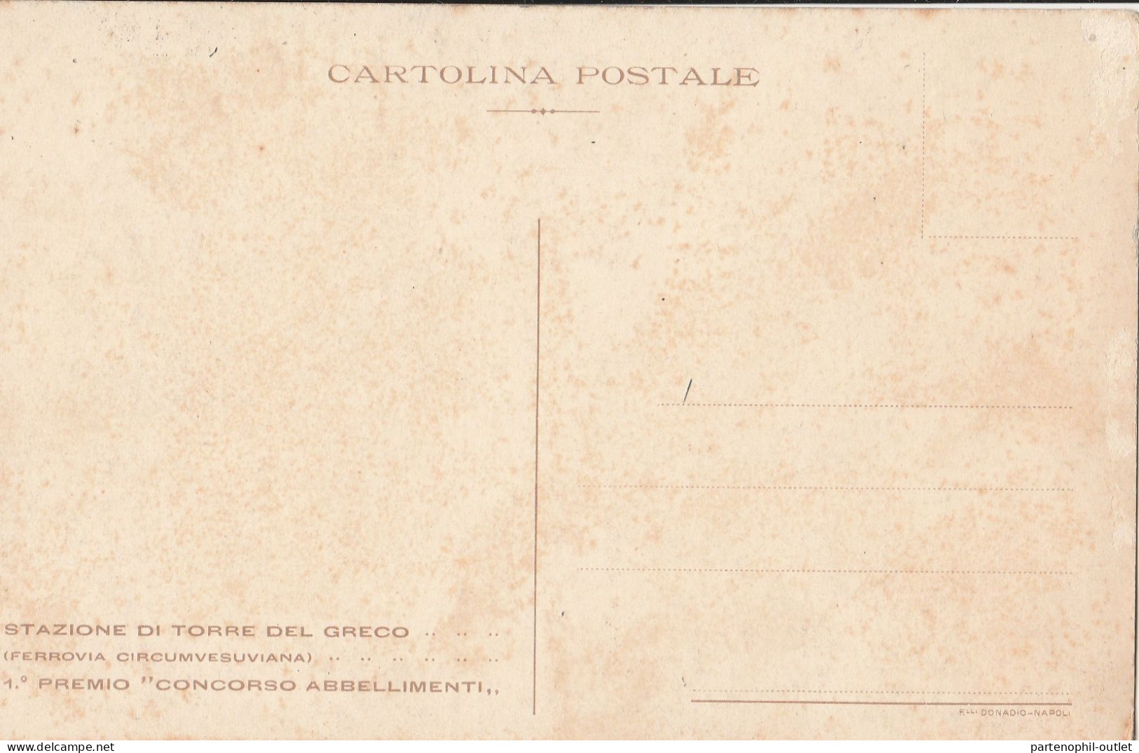 Cartolina - Postcard / Non Viaggiata - /  Torre Del Greco - Stazione Circumvesuviana - Torre Del Greco