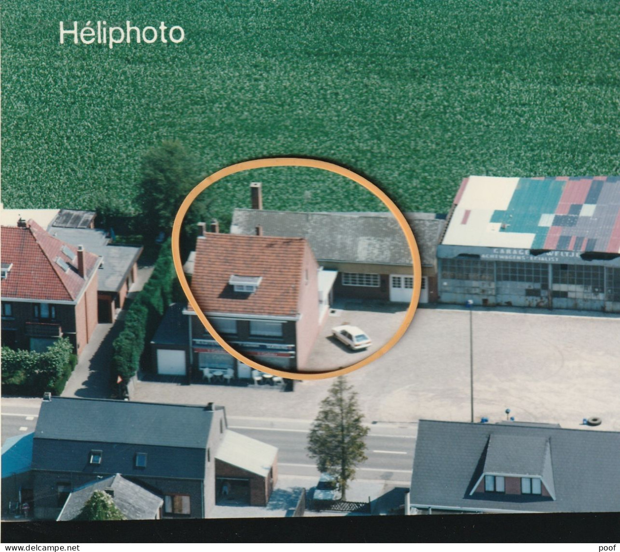 Bocholt / Lozen : Hamonterweg " 't Cafeke / Garage "-----  Luchtfoto - Bocholt