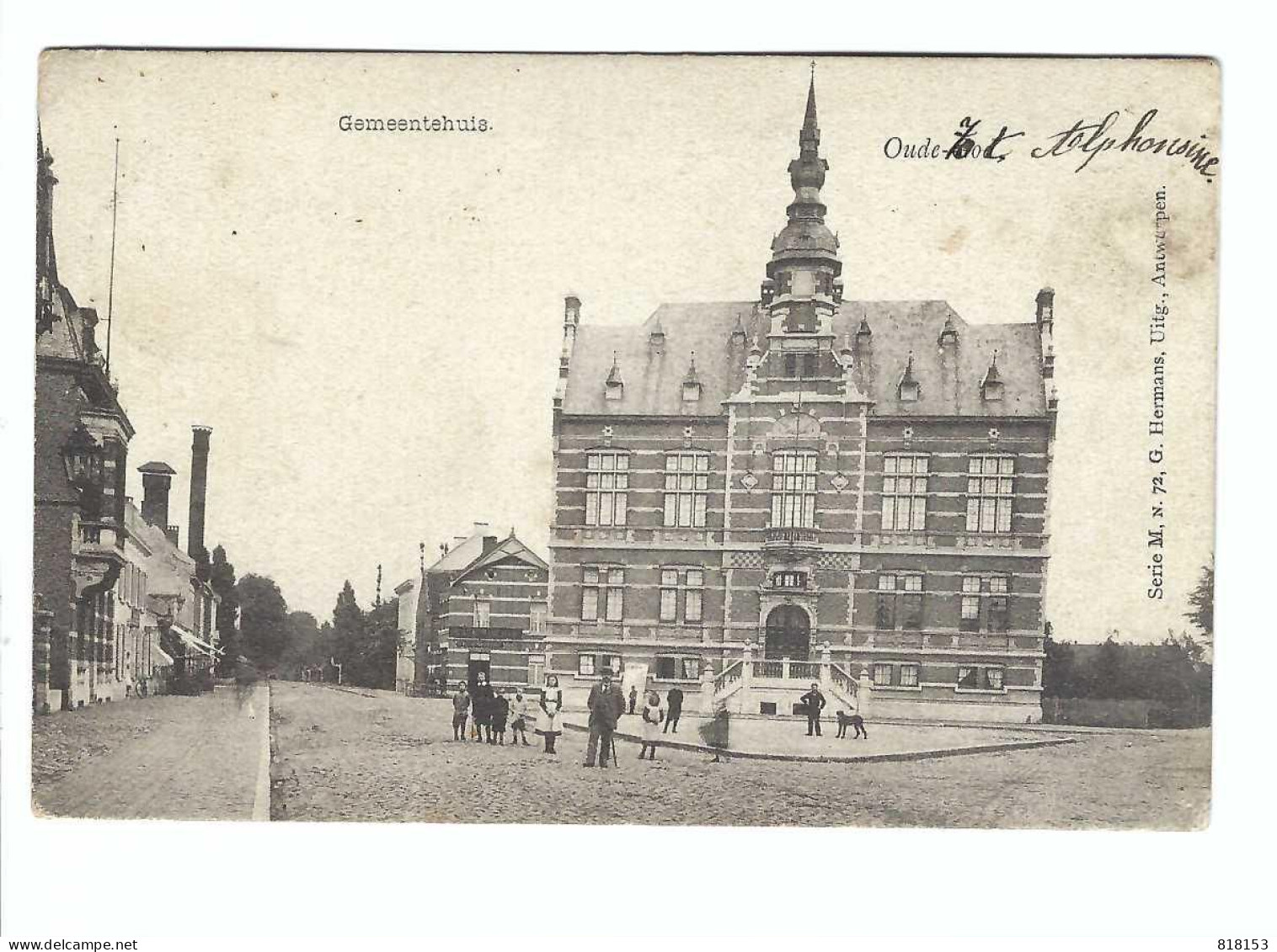 Mortsel  Oude God     Gemeentehuis  1903 - Mortsel