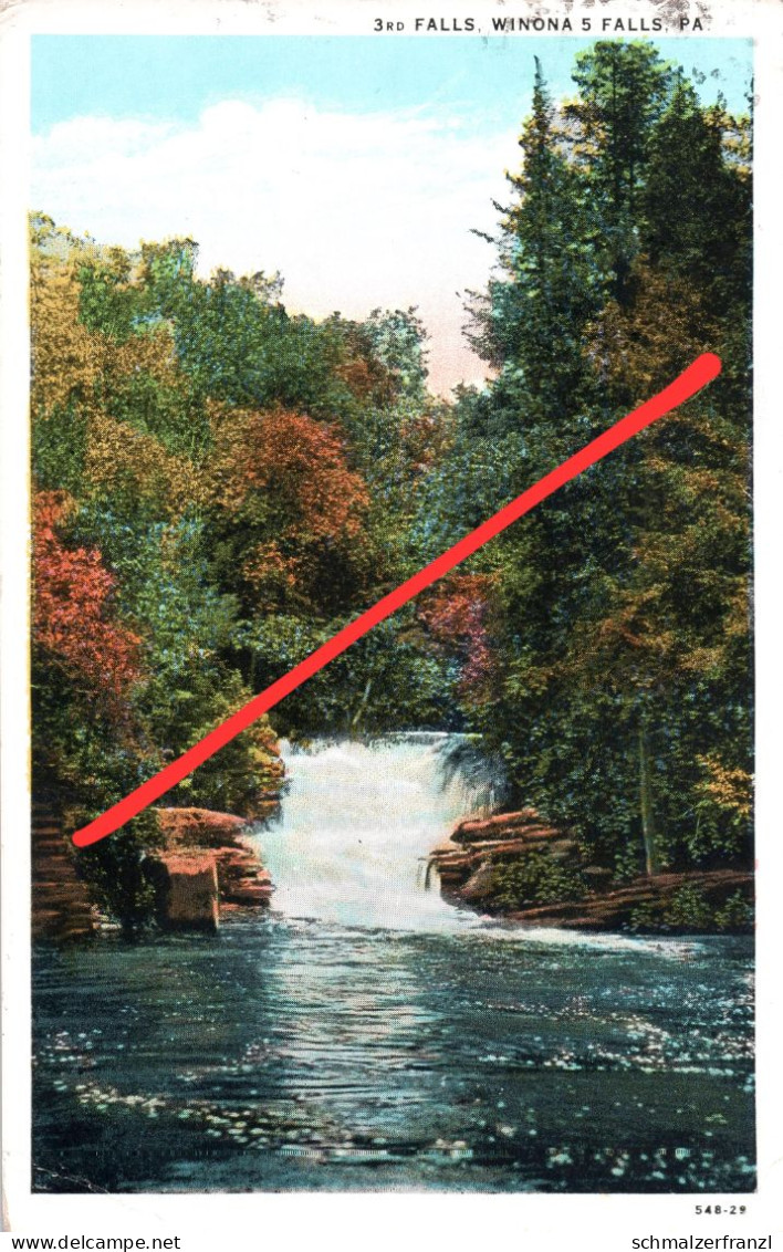 AK Winona Falls 3rd Fall Lakes Delaware River Water Gap A East Stroudsburg Milford PA Pennsylvania USA United States - Philadelphia