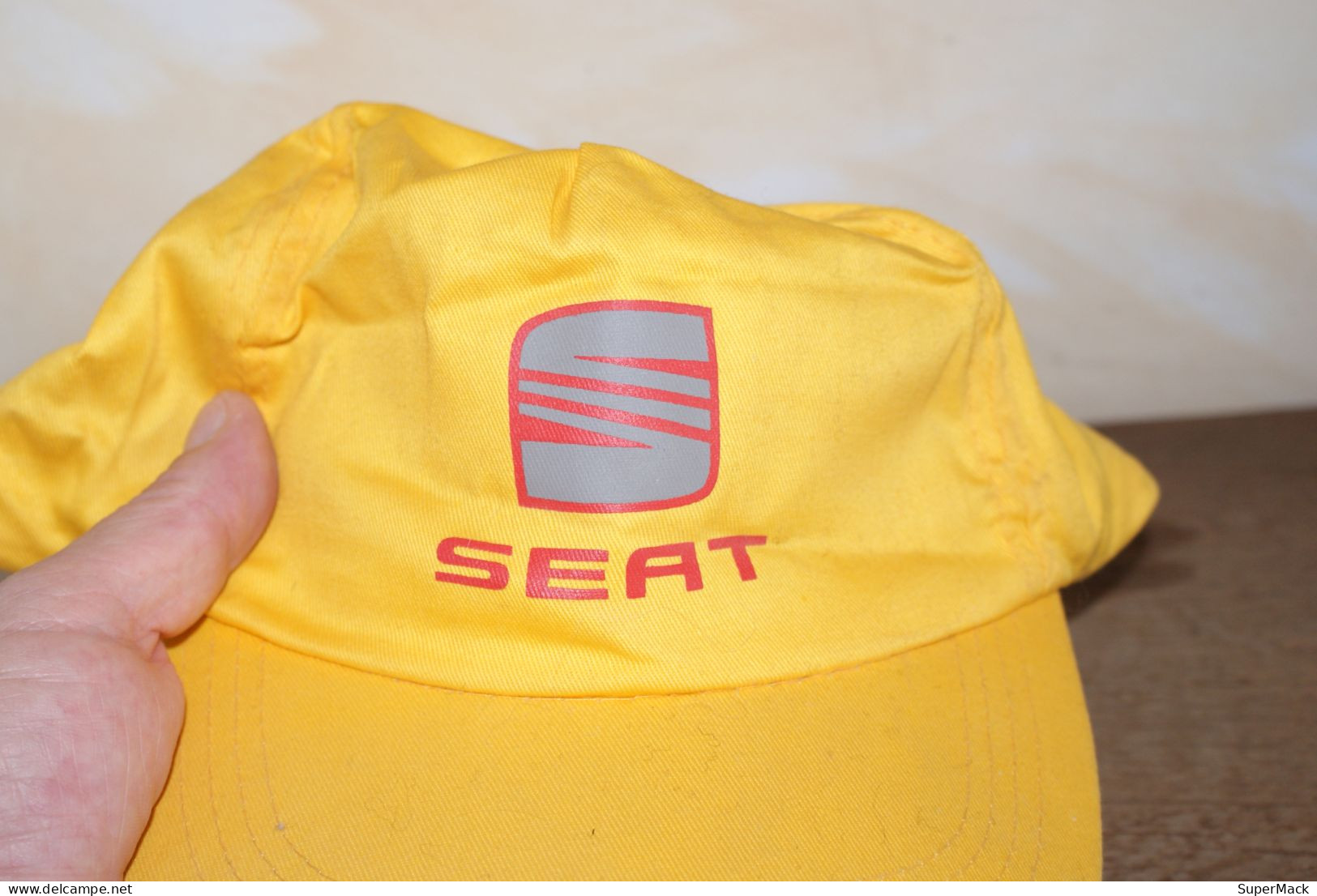 SEAT - Casquette Jaune - One Size - NEUVE Et VINTAGE - Baseball-Caps