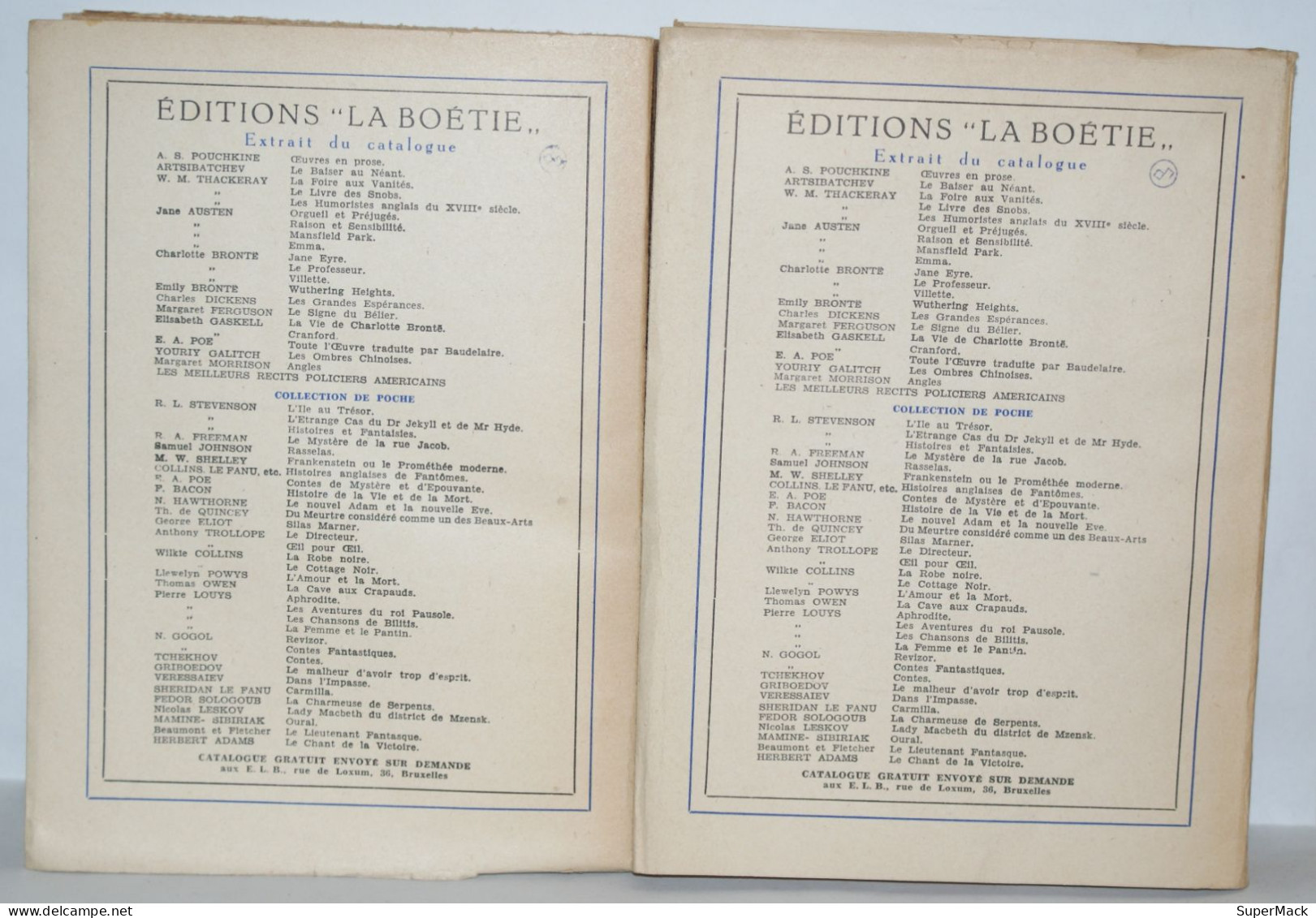 Charles Baudelaire - Oeuvres Complètes En 2 Vol - Editions La Boétie - 1948 - Auteurs Français