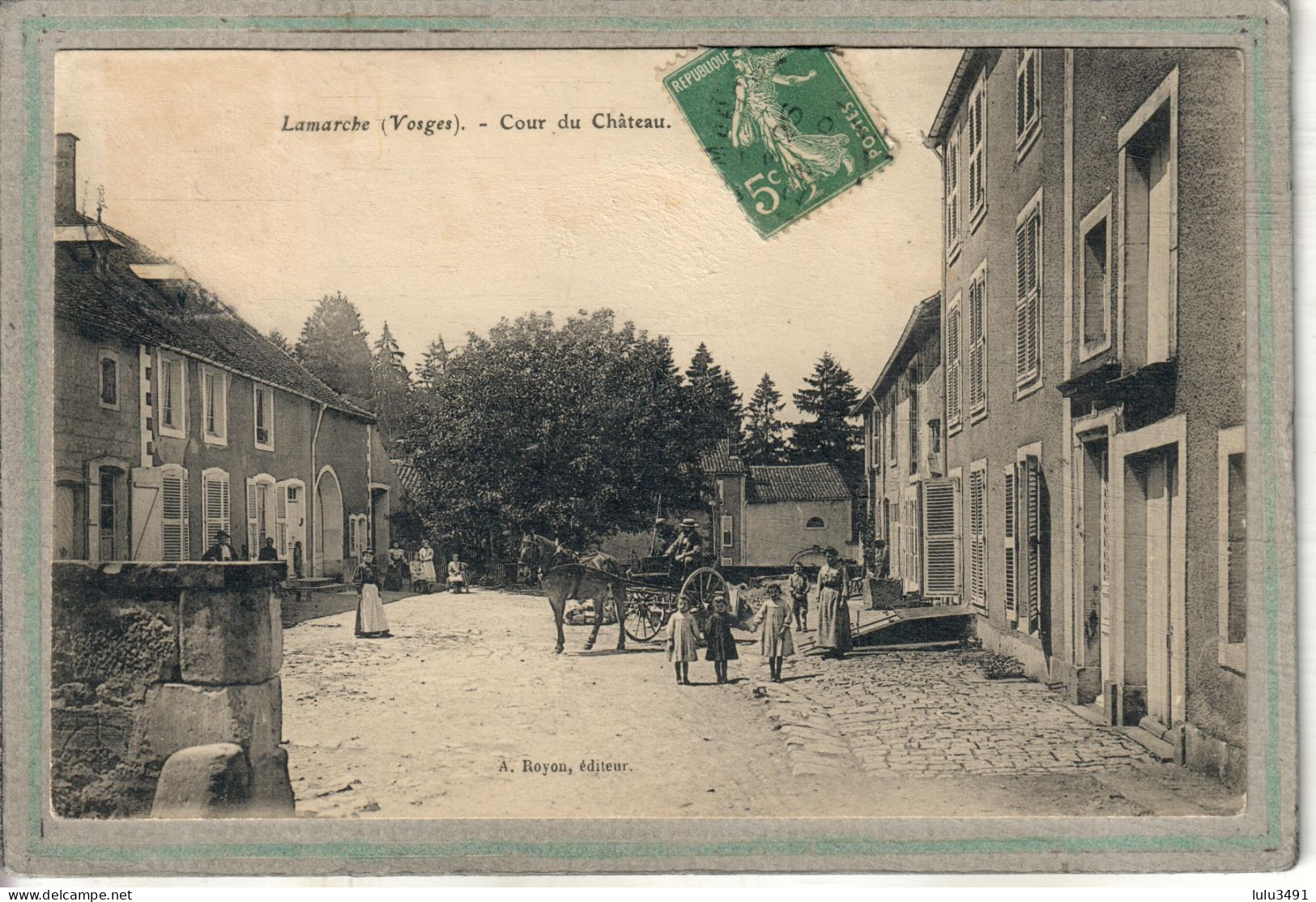 CPA - LAMARCHE (88) - Aspect De La Cour Du Château En 1910 - Lamarche