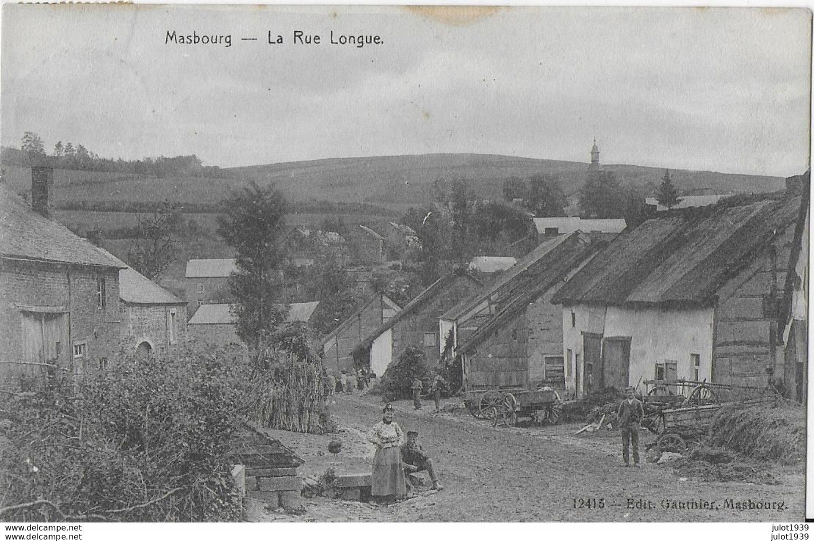 Julot1939 ...  MASBOURG ..-- Rue Longue . 1912 Vers MONS ( Melle S.  BARBY ) . Voir Verso . - Nassogne