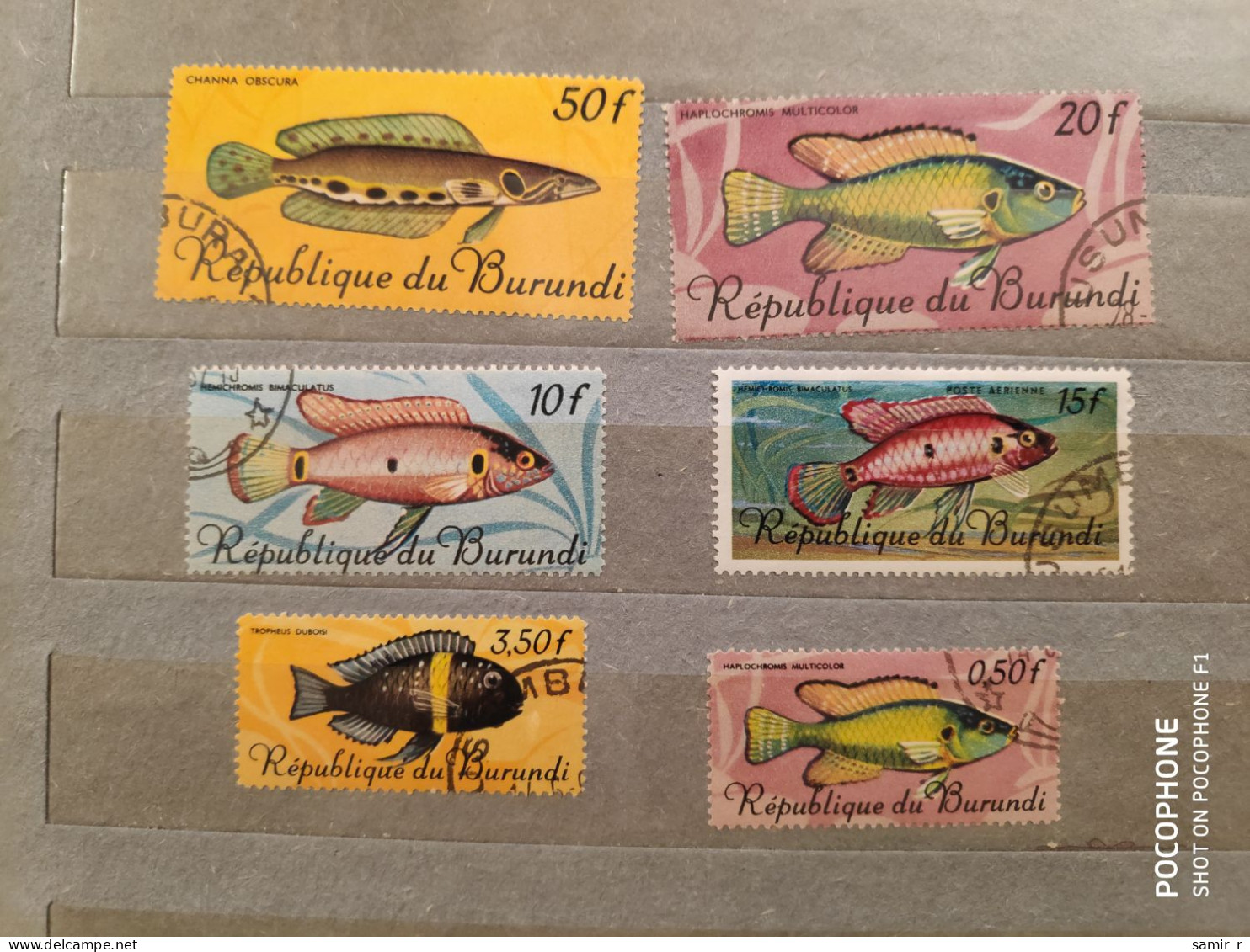 1978	Burundi	Fishes (F69) - Gebruikt