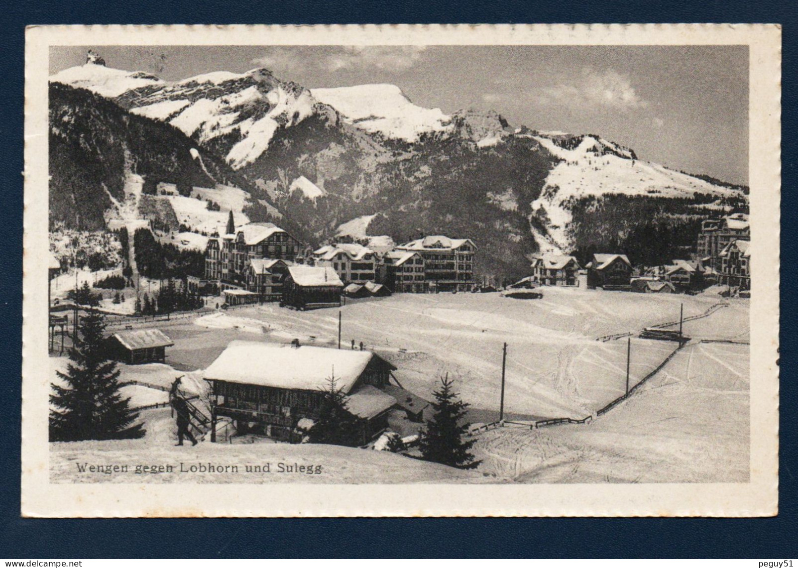 Berne. Wengen Gegen Lobhorn Und Sulegg. 1917 - Wengen