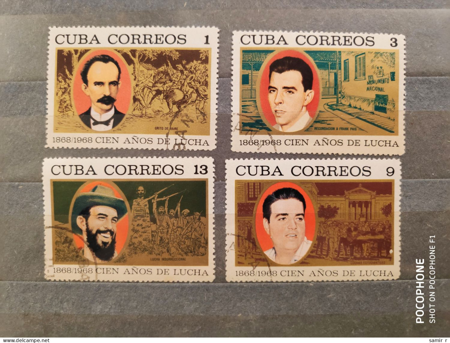 1968	Cuba	Persons (F69) - Oblitérés