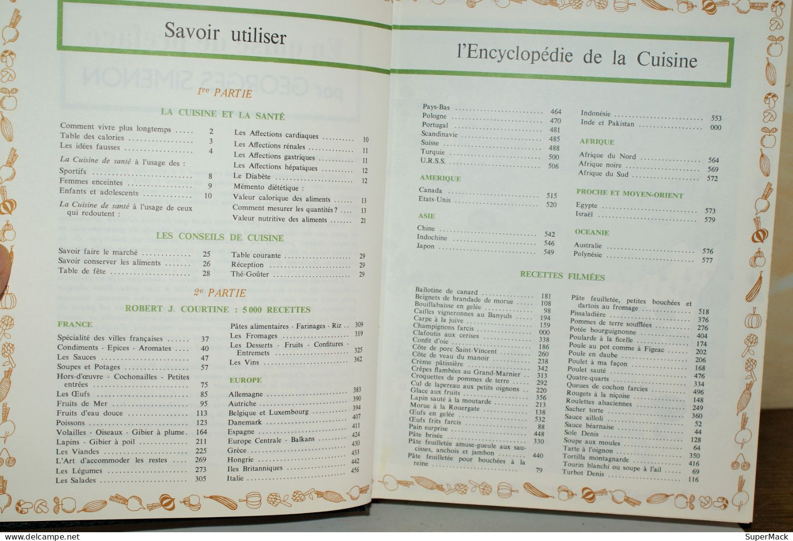 Encyclopédie Universelle - Cuisine Mondiale - Ed. Cercle Européen du Livre - Édition Originale 1971