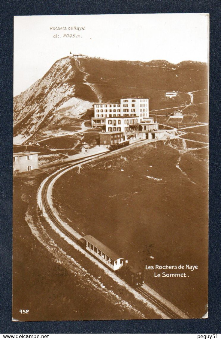 Vaud. Montreux. Les Rochers De Naye (2405 M). Le Sommet. Grand Hôtel. Train à Crémaillère. 1912 - Montreux