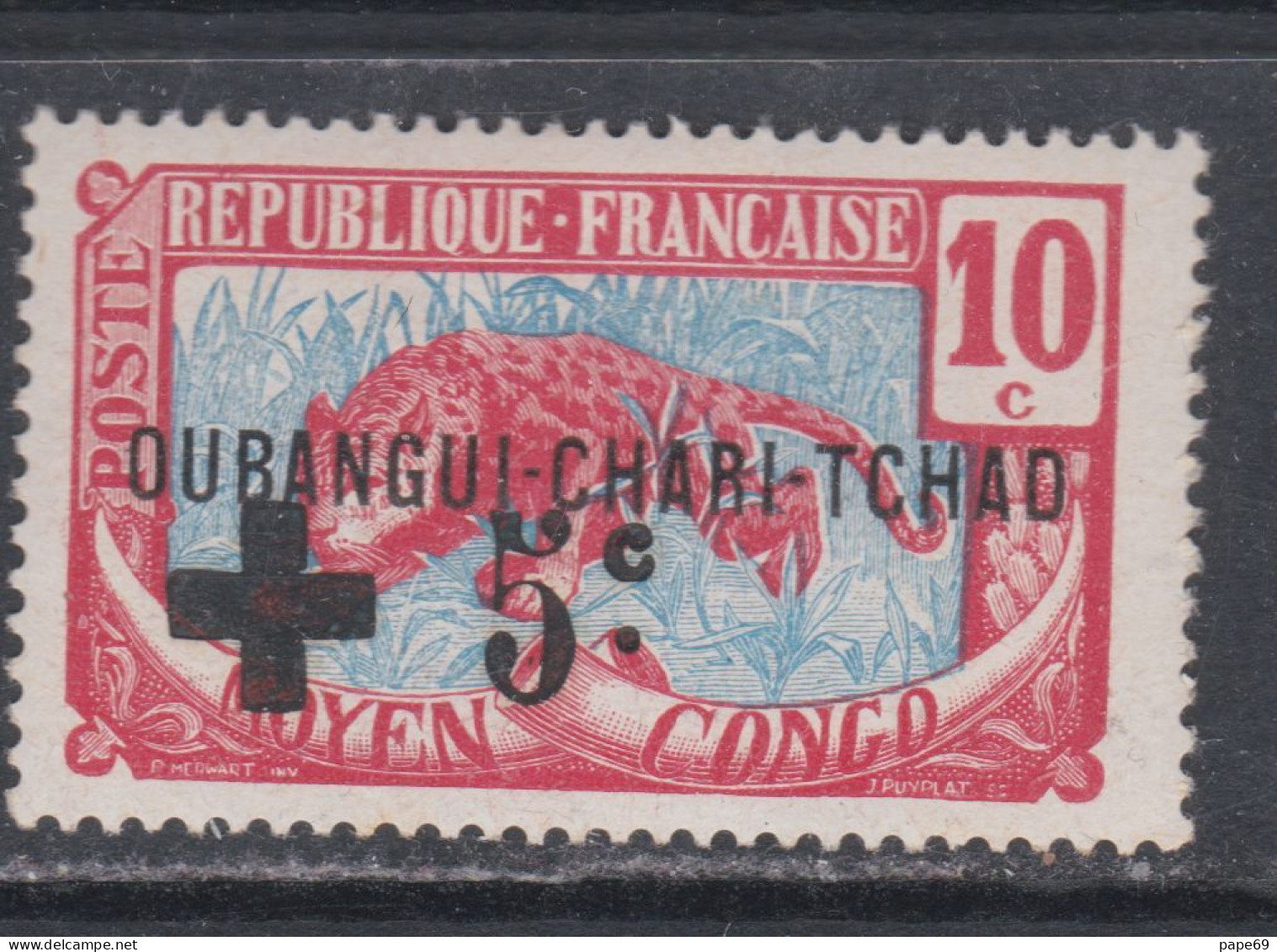 Oubangui N° 18  X Au Profit De La Croix-Rouge  Trace De Charnière Sinon TB - Unused Stamps