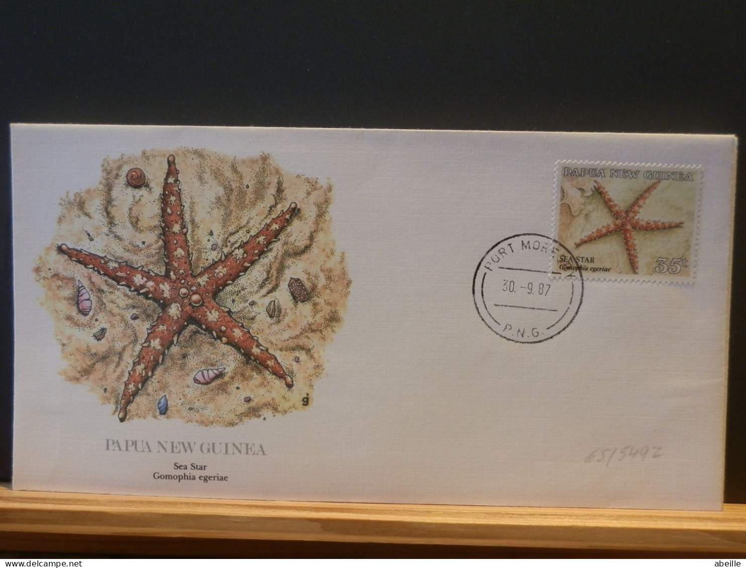 65/549Z FDC PAPUA NEW GUINEA - Crustaceans