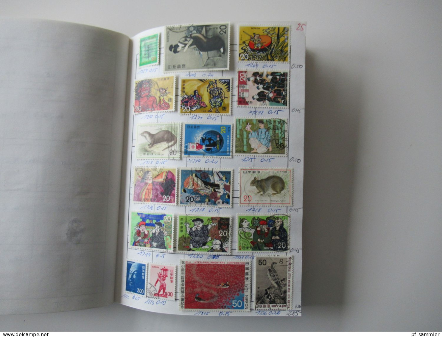 Sammlung / 2x Auswahlheft Asien Japan ab Semiklassik - ca. 1996 viele gestempelte Marken / absolute Fundgrube!! Motive