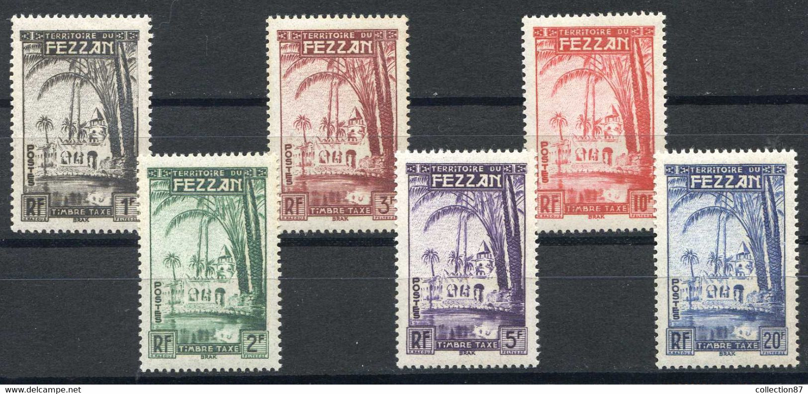 FEZZAN - TAXE N° 6 à 11 * * NEUF Luxe - MNH * * > Cote 20.00 € -- Réf < 1465 946 920 - Neufs