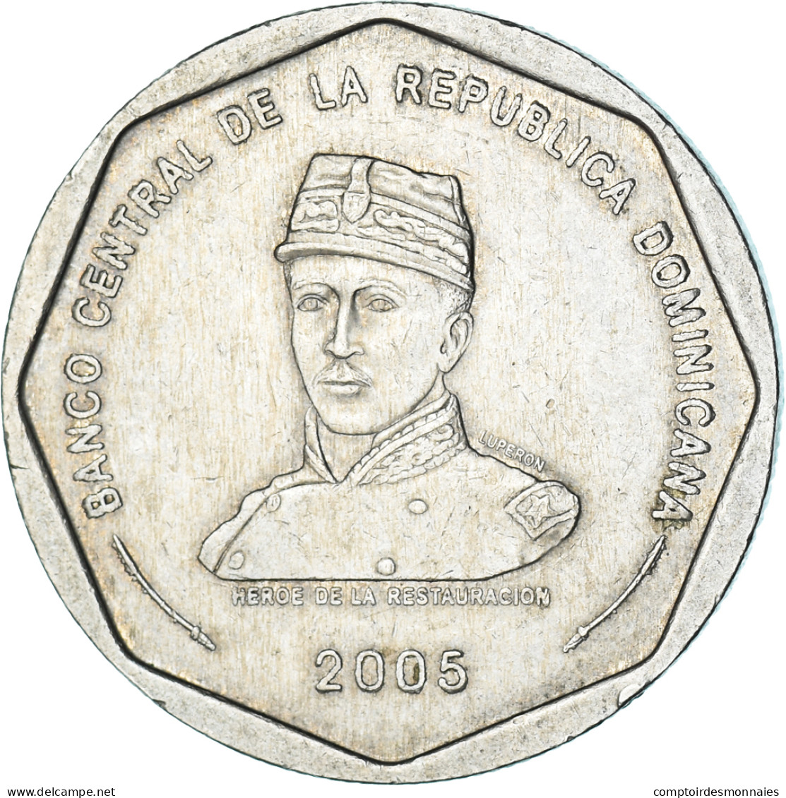 Monnaie, République Dominicaine, 25 Pesos, 2005 - Dominicana