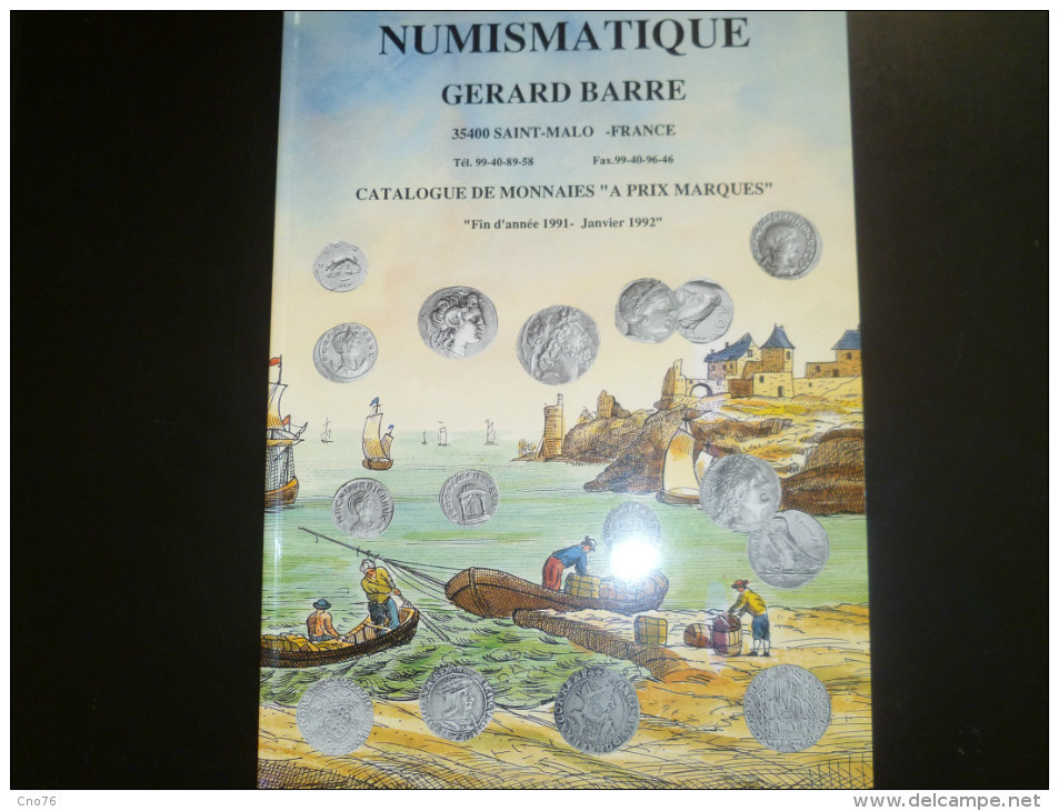 Catalogue Numismatique Gérard Barre (fin 1991 / Janvier 1992) - Boeken & Software
