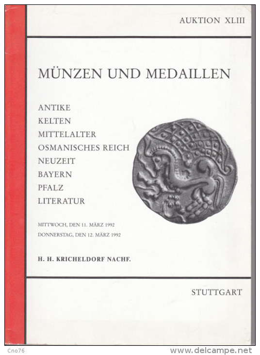 Catalogue De La Vente De Stuttgart En Mars 1992 - Livres & Logiciels