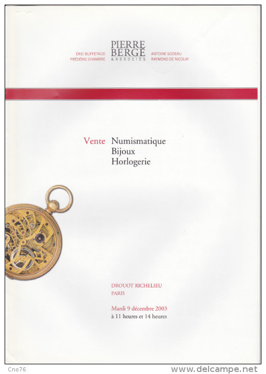 4 Catalogues Divers De Ventes Numismatique De 1977/1983/2003/2005 - Literatur & Software