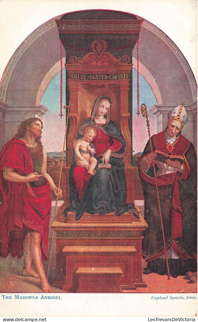 ARTS - Peintures Et Tableaux - The Madonna Ansidei - Raphael Sanzio - Carte Postale Ancienne - Paintings