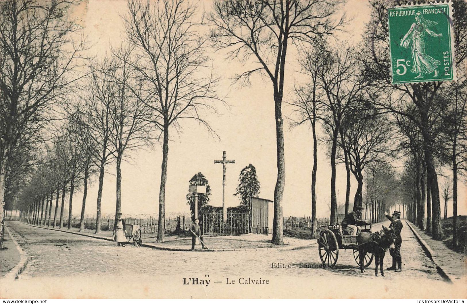 FRANCE - L'Hay - Vue Sur Le Calvaire - Carte Postale Ancienne - L'Hay Les Roses