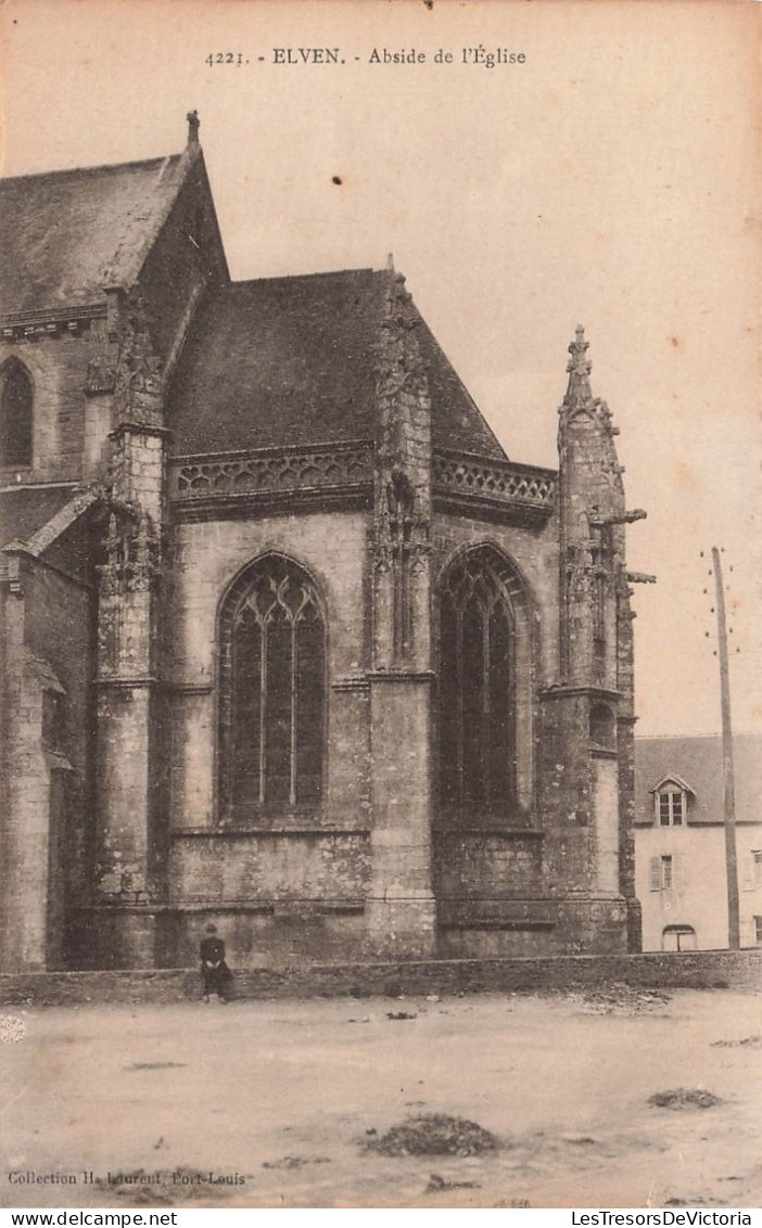 FRANCE - Elven - Abside De L'église - Carte Postale Ancienne - Elven