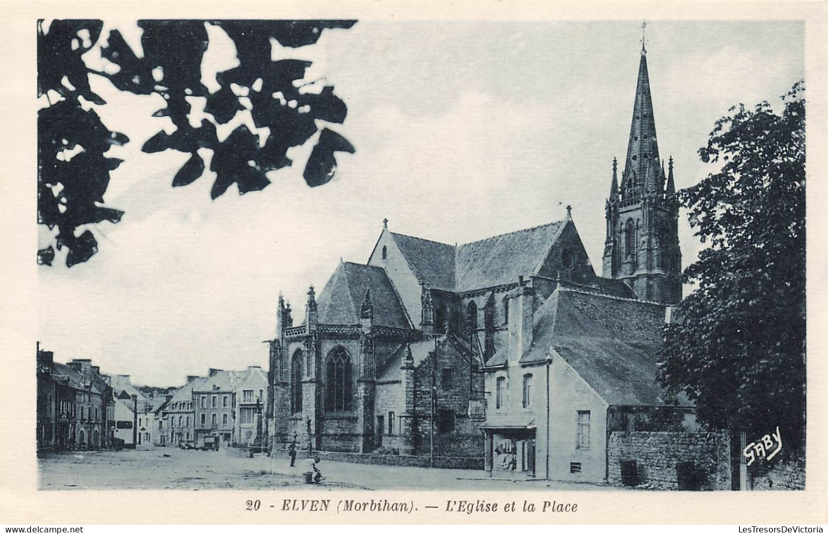 FRANCE - Elven - L'église De La Place - Carte Postale Ancienne - Elven