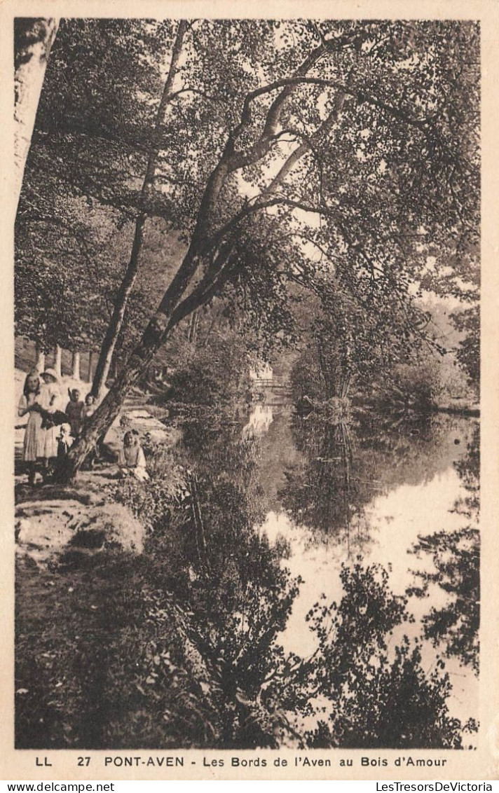 FRANCE - Pont Aven - Les Bords De L'Aven Au Bois D'Amour - Carte Postale Ancienne - Pont Aven