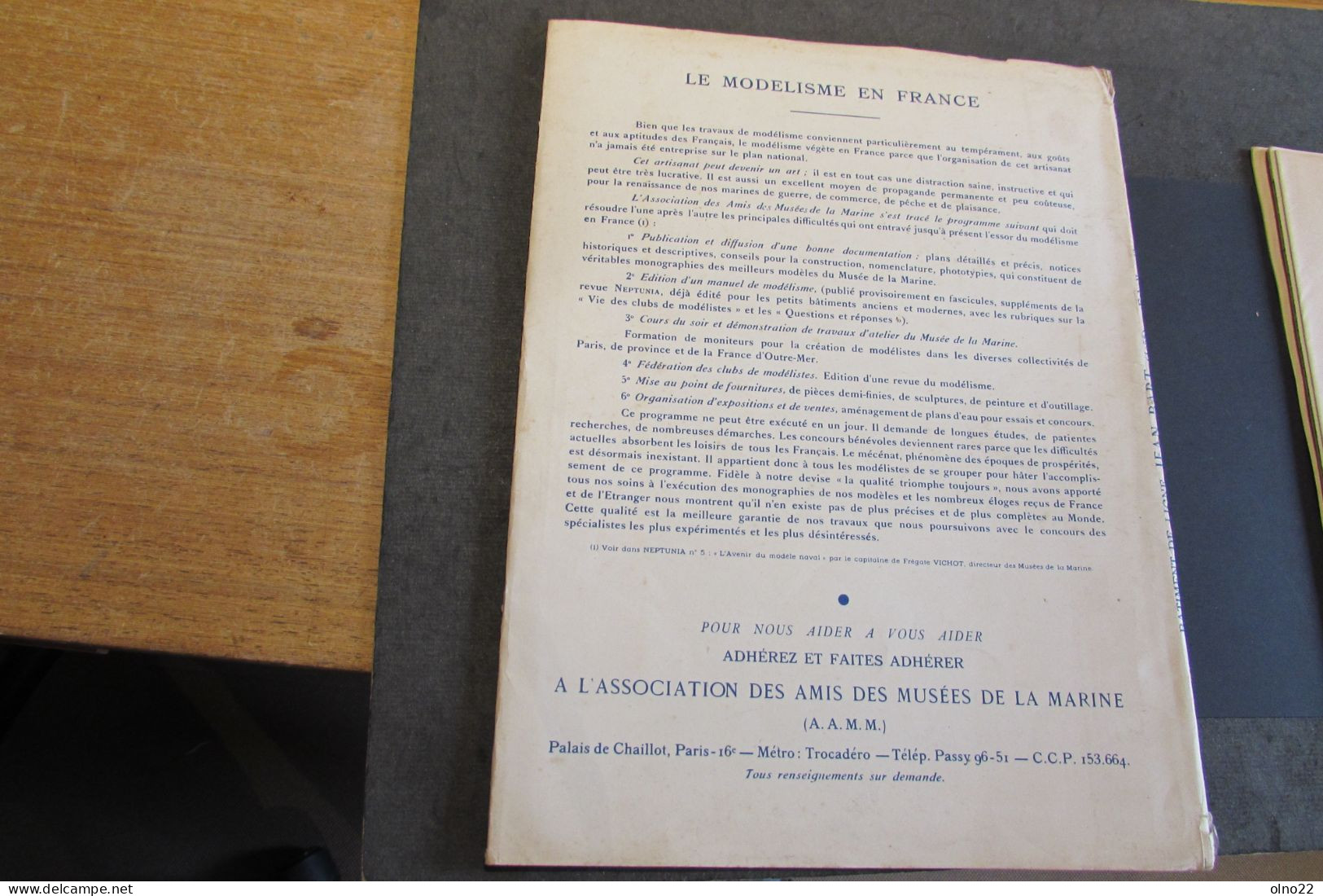 NAVIRE LE JEAN BART-ASS. DES AMIS DES MUSEES DE LA MARINE-MONOGRAPHIE AVEC NOTICE PLAN A L'ECHELLE 1/300+2 Phototypies - Andere Plannen