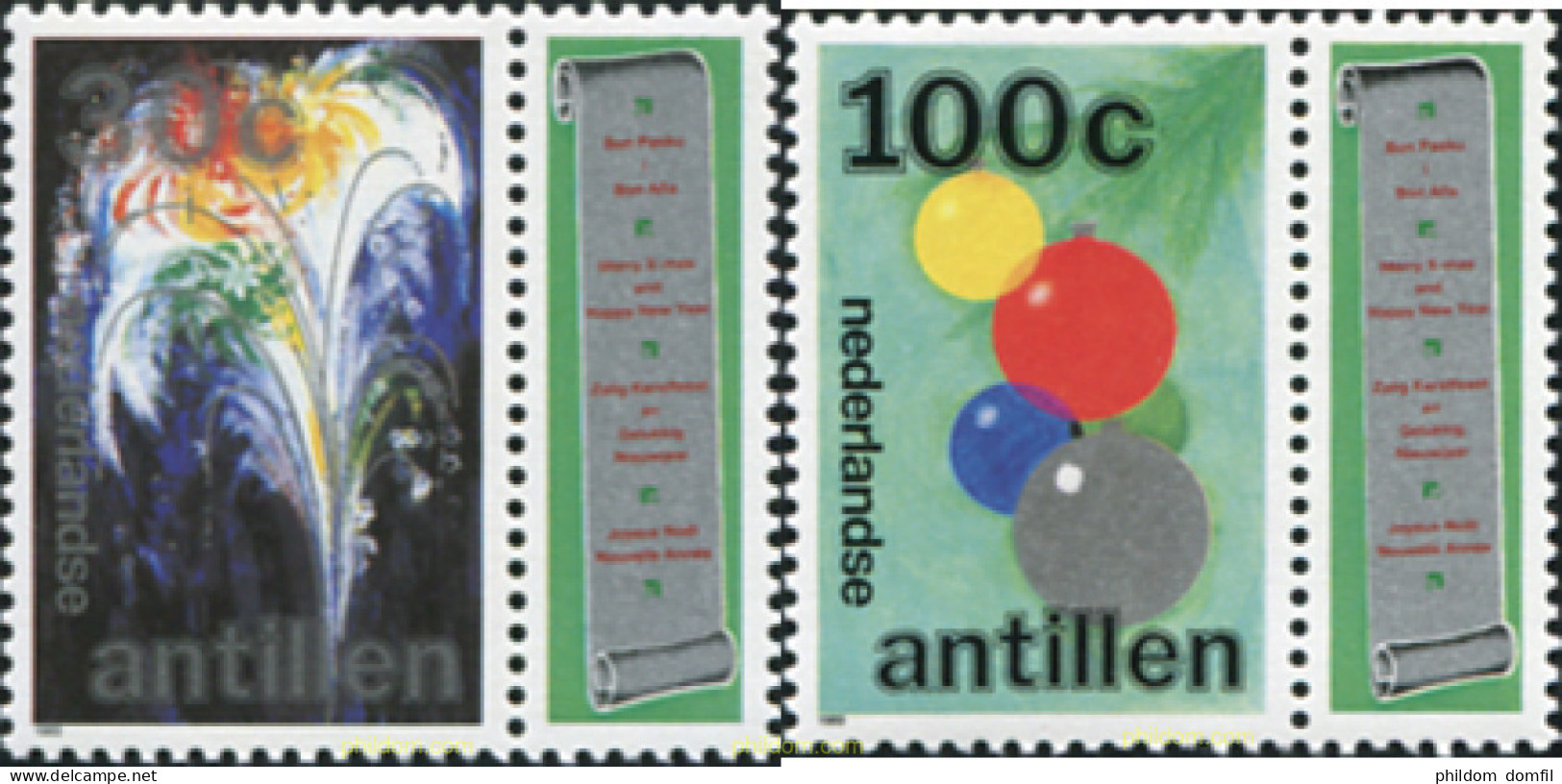 243138 MNH ANTILLAS HOLANDESAS 1989 NAVIDAD - Antillen