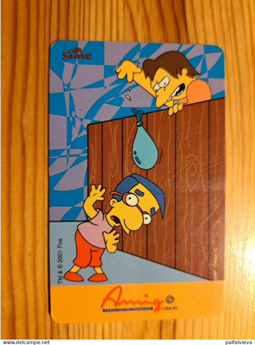 Prepaid Phonecard Columbia, Comcel - The Simpsons - Kolumbien