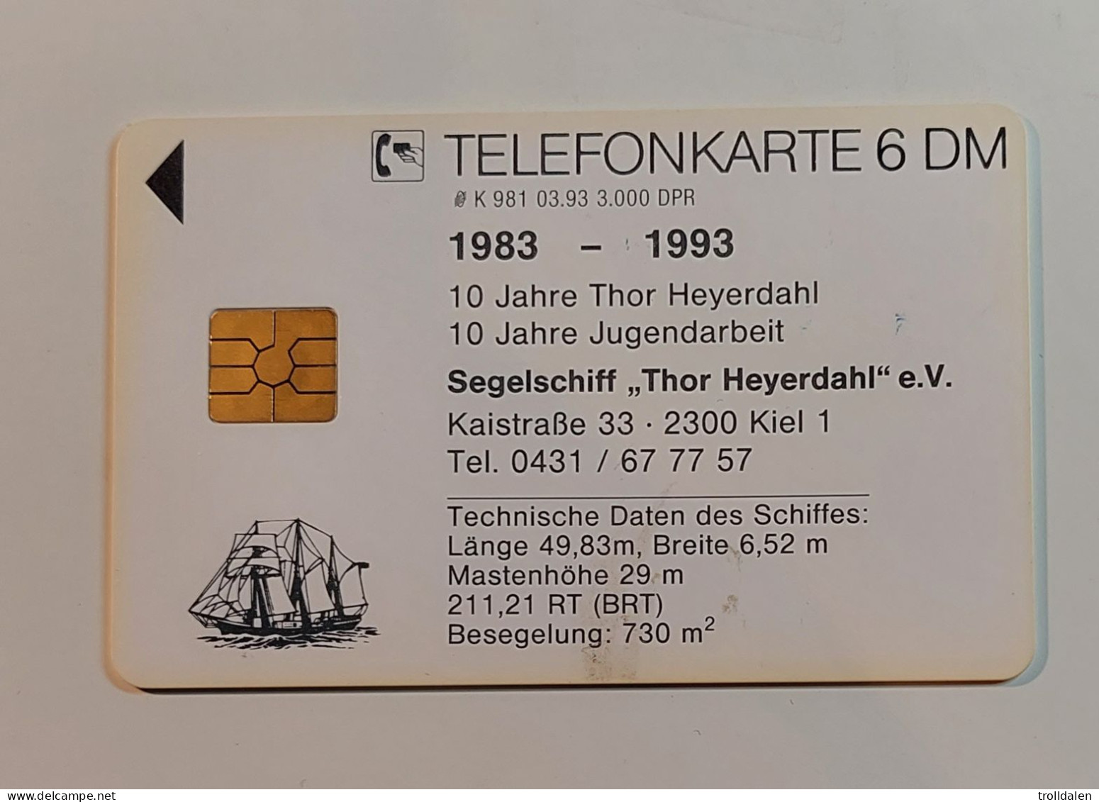 Segelshiff , Thor Heyerdahl - K-Series: Kundenserie