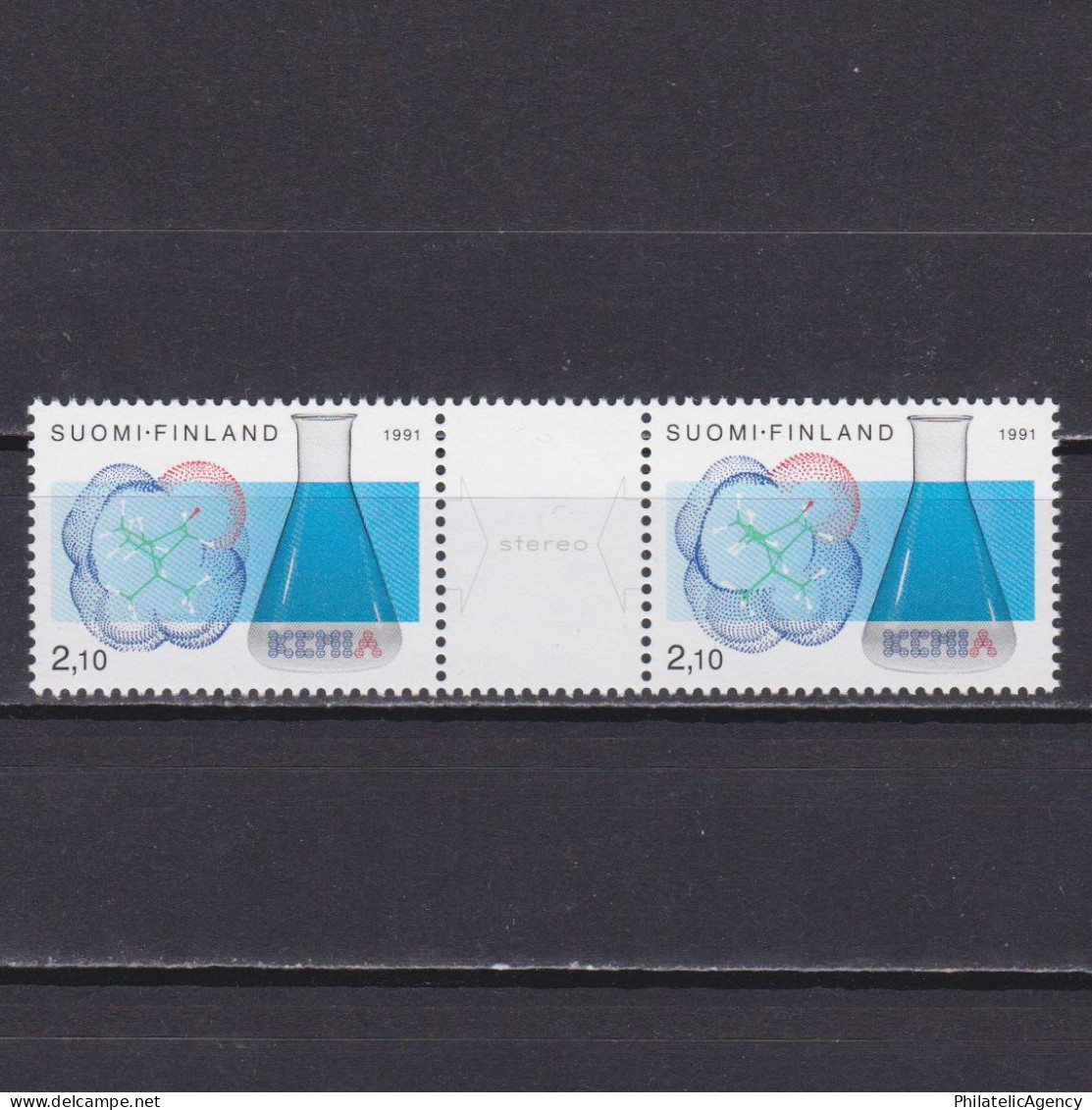 FINLAND 1991, Sc# 874-875, Chemists' Club, MNH - Chemistry