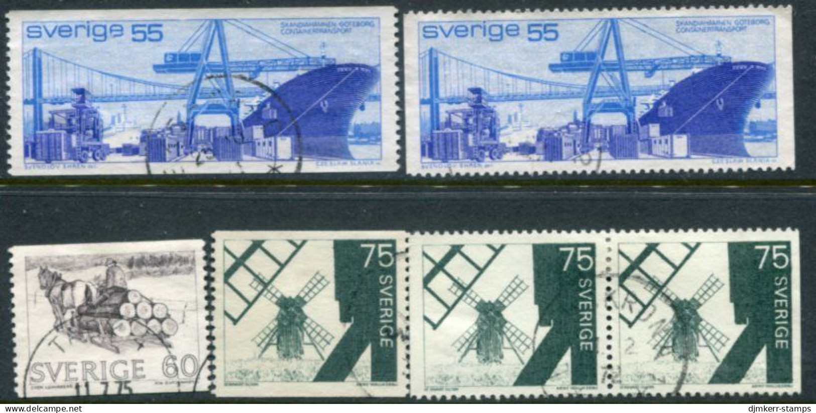 SWEDEN 1971 Definitives With All Perforations Used.  Michel 709-11 - Gebruikt
