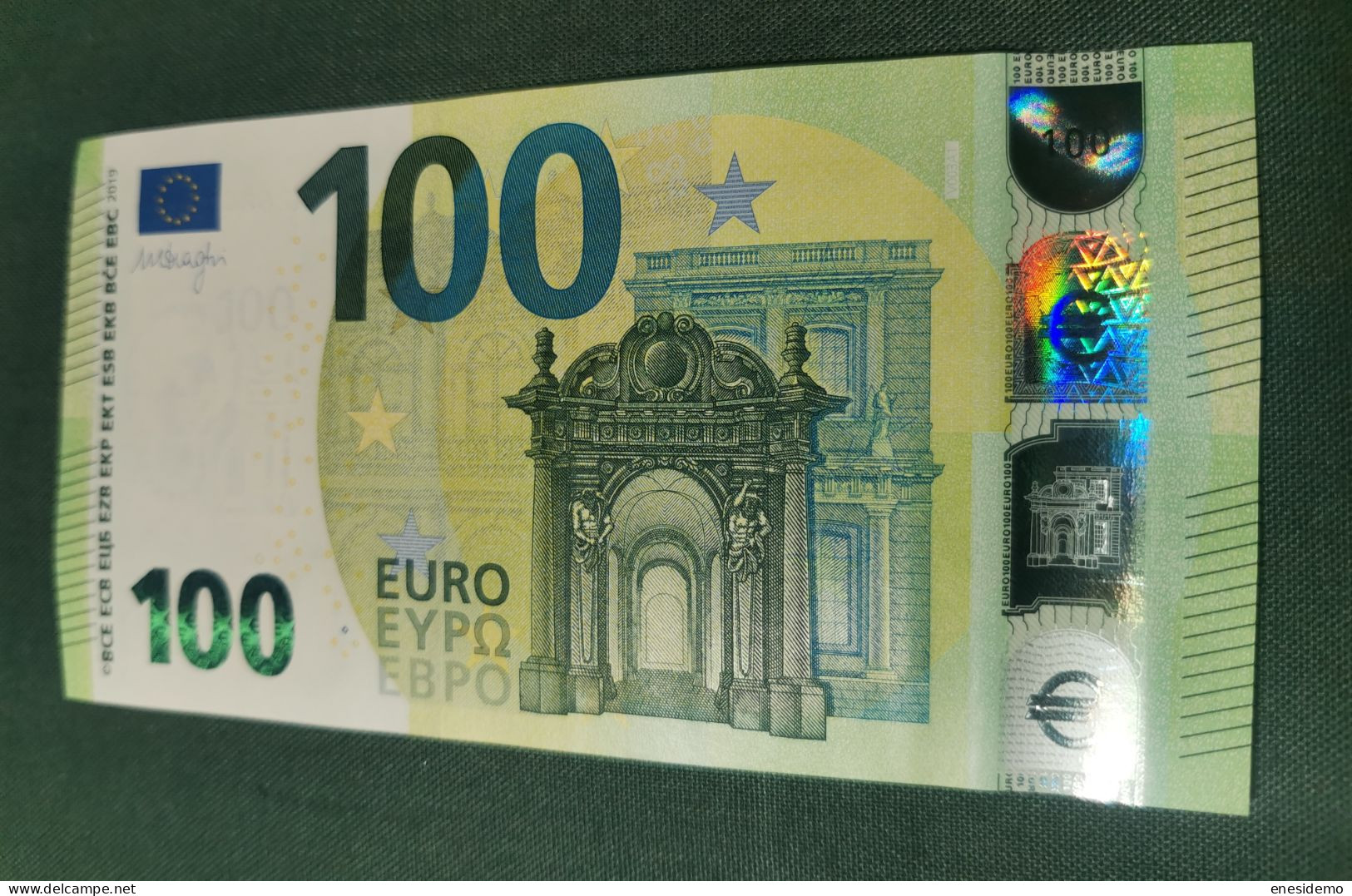 100 EURO SPAIN 2019  DRAGHI V003A1 VA SC UNCIRCULATED  PERFECT - 100 Euro