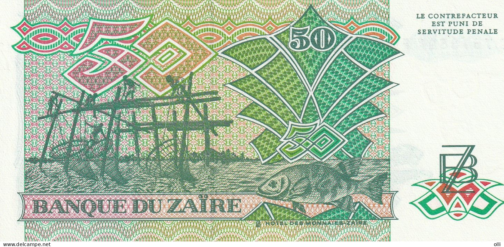 Zaïre, 5 ZAIRE 1988  P-32   UNC - Zaïre