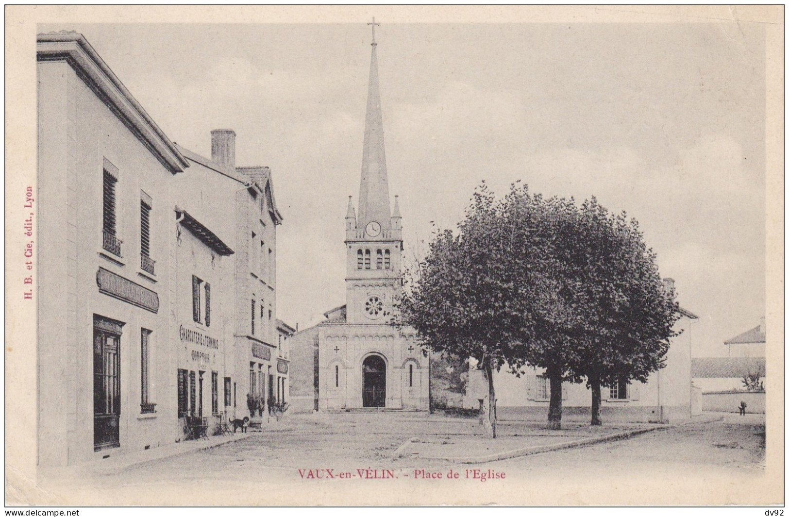 RHONE VAUX EN VELIN PLACE DE L EGLISE - Vaux-en-Velin