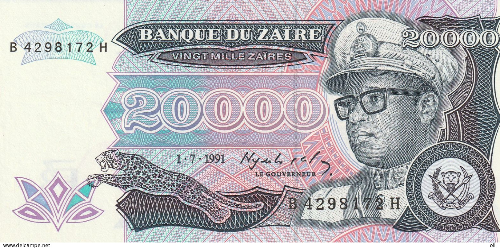 Zaïre, 20000 ZAIRE 1991  P-39  UNC - Zaire