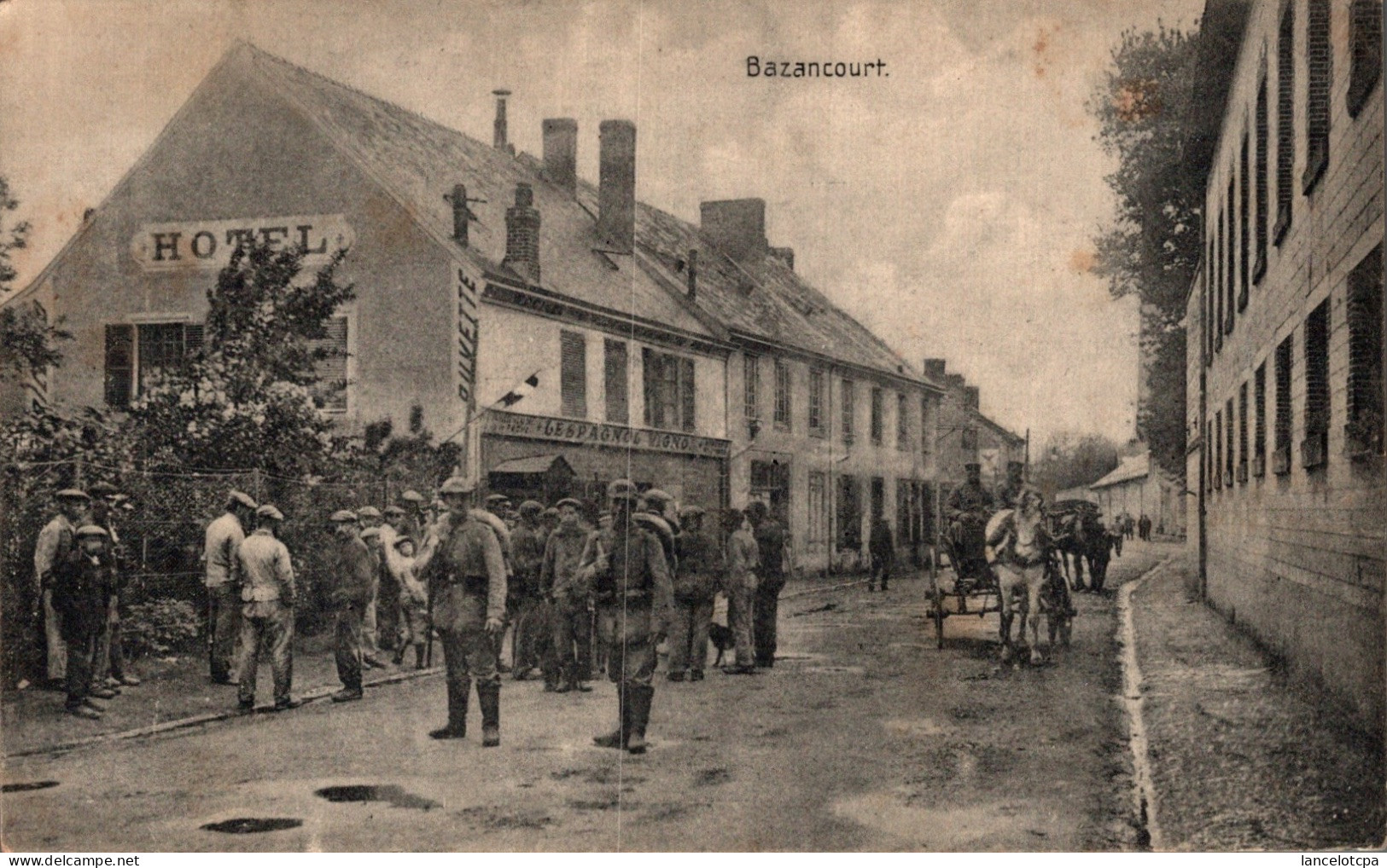 51 - BAZANCOURT / CARTE POSTALE ALLEMANDE - Bazancourt